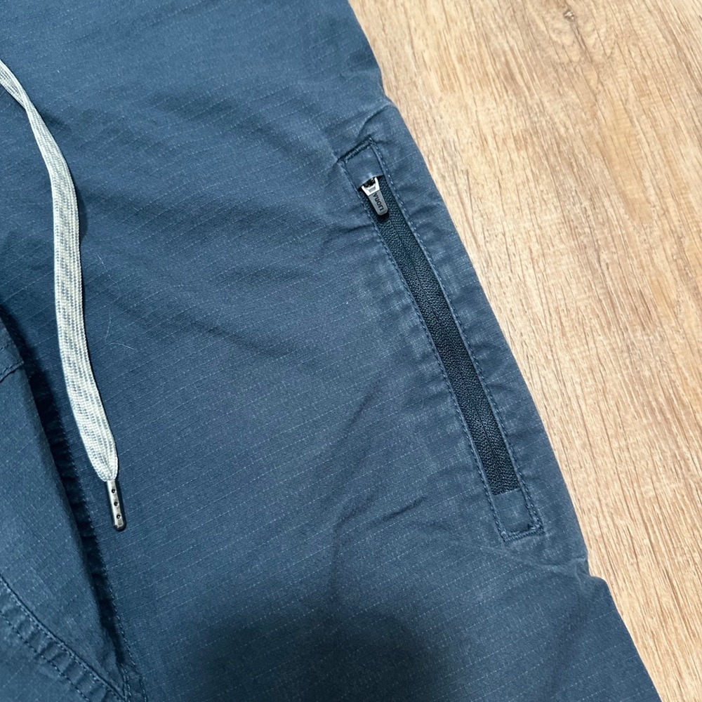 Vuori | Woman's Ripstop Cargo Pants Navy Blue Elastic‎ Waist Drawstring, Size S - Picture 4 of 6